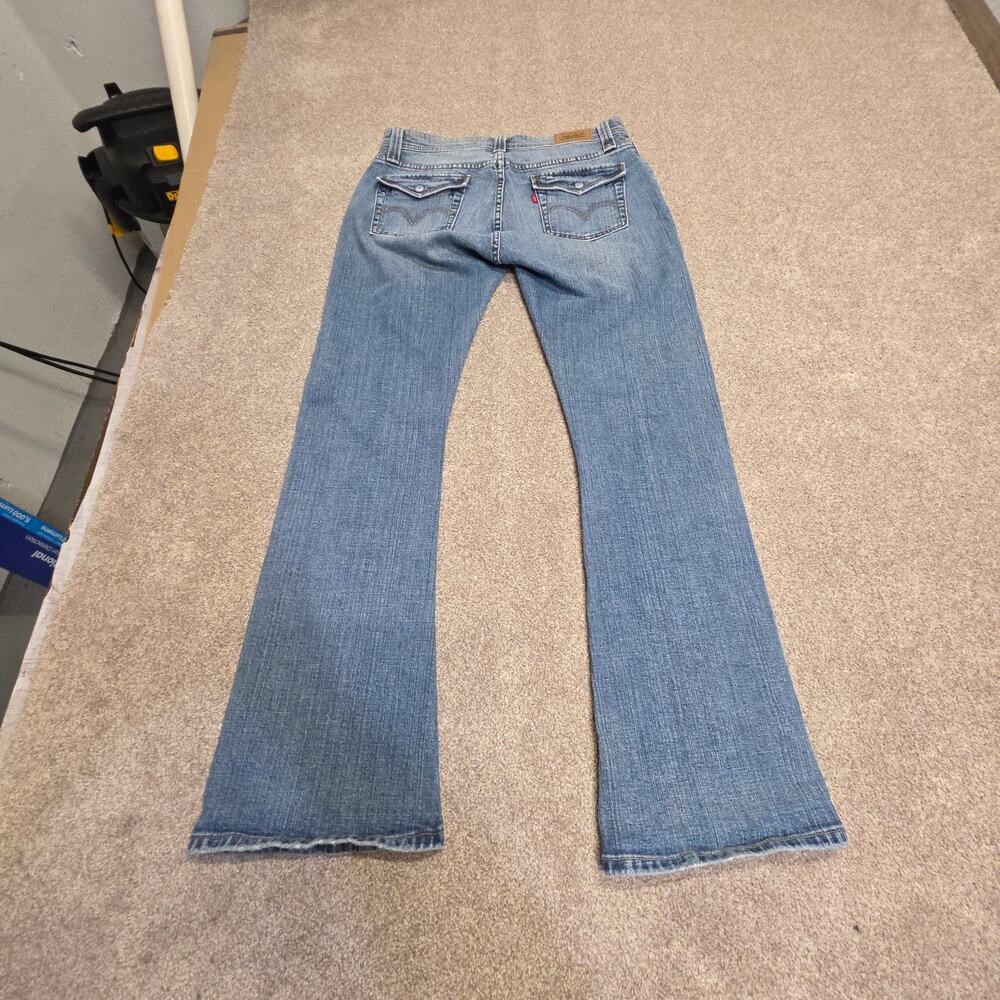 Y2K Indie sleaze 2000s western Levis 542 Low Rise Flare jeans 30 Whiskering arc
